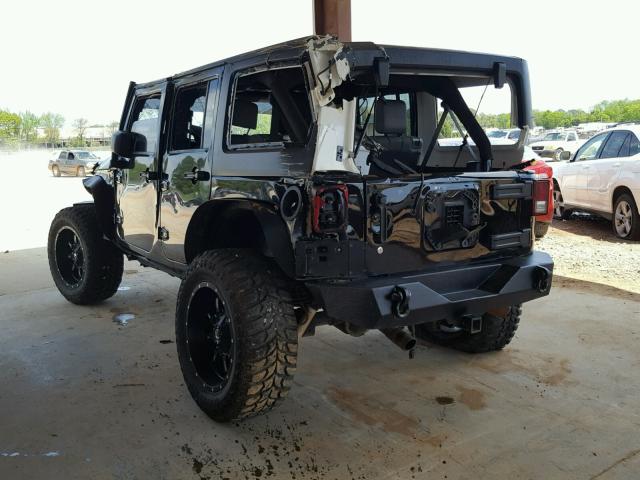 1J4GA59127L173266 - 2007 JEEP WRANGLER S BLACK photo 3