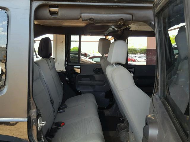 1J4GA59127L173266 - 2007 JEEP WRANGLER S BLACK photo 6