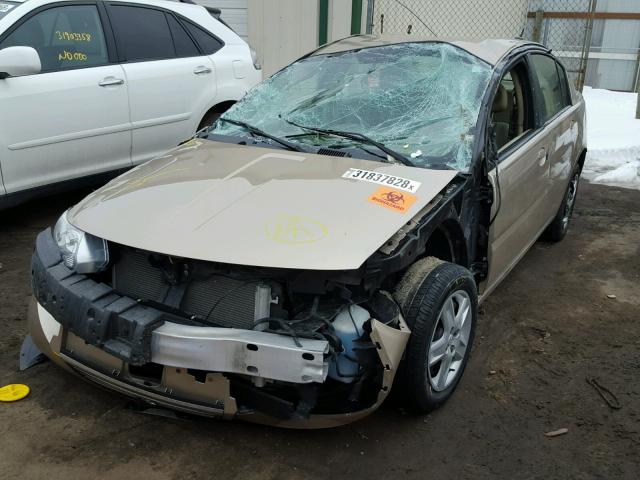1G8AJ55F07Z167308 - 2007 SATURN ION LEVEL ოქროსფერი ფოტო 2