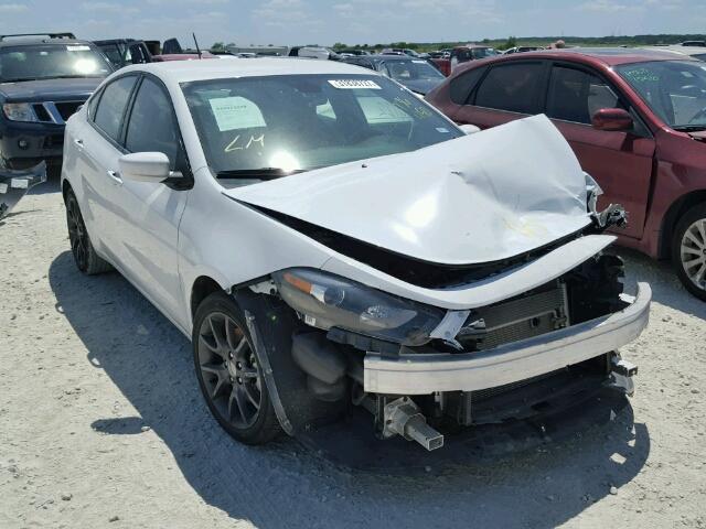 1C3CDFAA1GD736450 - 2016 DODGE DART SE WHITE photo 1