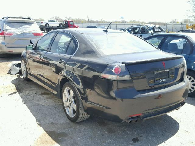 6G2EC57Y28L141076 - 2008 PONTIAC G8 GT BLACK photo 3