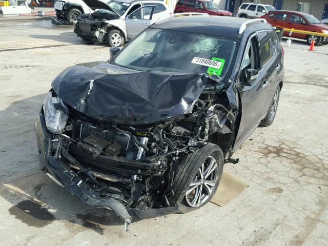 5N1ET2MT0HC778883 - 2017 NISSAN ROGUE SV H BLACK photo 2