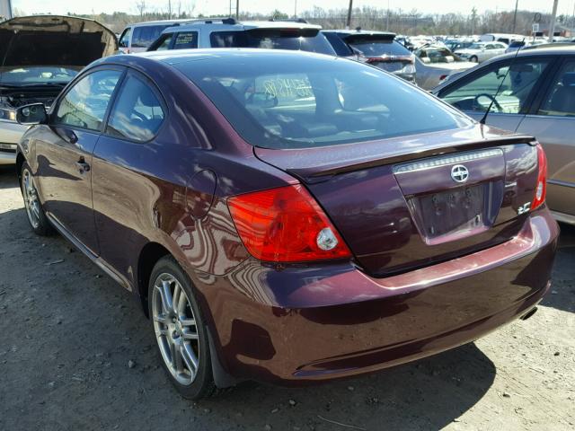 JTKDE177470176869 - 2007 TOYOTA SCION TC 紫色 照片 3