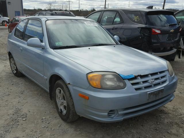 KMHCG35C95U333404 - 2005 HYUNDAI ACCENT GS BLUE photo 1