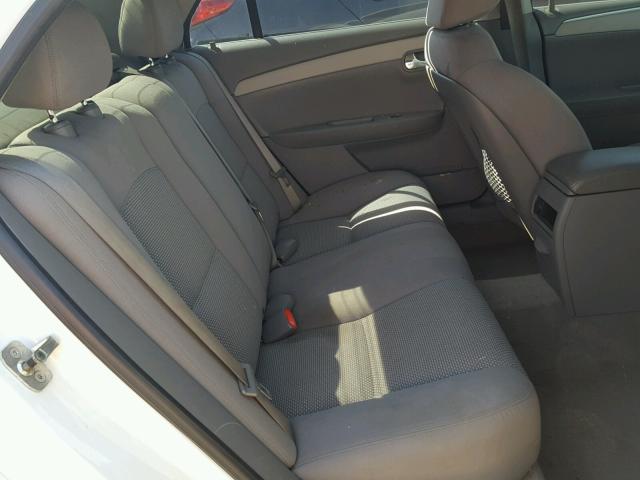 1G1ZC5E02AF180013 - 2010 CHEVROLET MALIBU 1LT WHITE photo 6