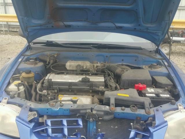 KMHCG45CX2U363674 - 2002 HYUNDAI ACCENT GL BLUE photo 7