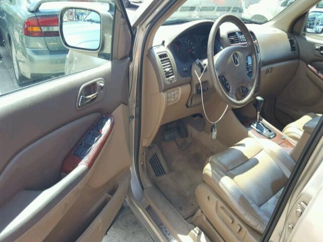 2HNYD18293H555784 - 2003 ACURA MDX GOLD photo 9