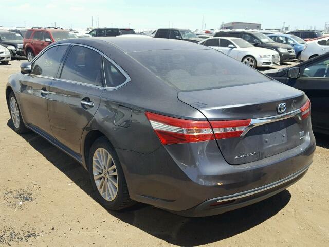 4T1BD1EB0EU030690 - 2014 TOYOTA AVALON HYB GRAY photo 3