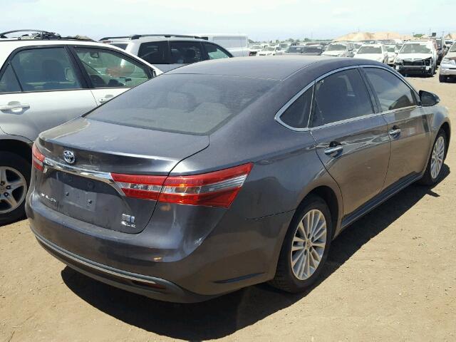 4T1BD1EB0EU030690 - 2014 TOYOTA AVALON HYB GRAY photo 4