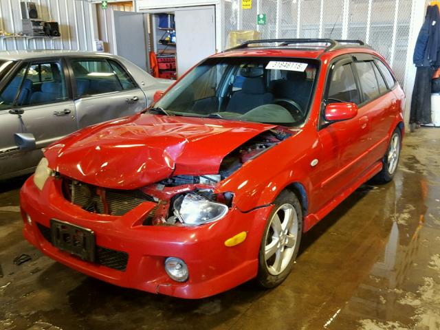 JM1BJ245331120784 - 2003 MAZDA PROTEGE PR RED photo 2