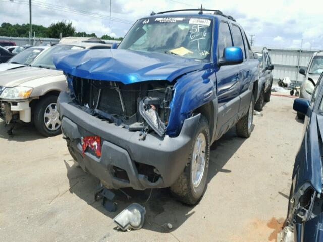 3GNEK13T73G151758 - 2003 CHEVROLET AVALANCHE BLUE photo 2