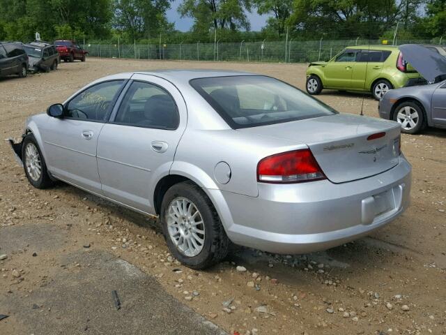 1C3EL46XX4N381233 - 2004 CHRYSLER SEBRING LX SILVER photo 3