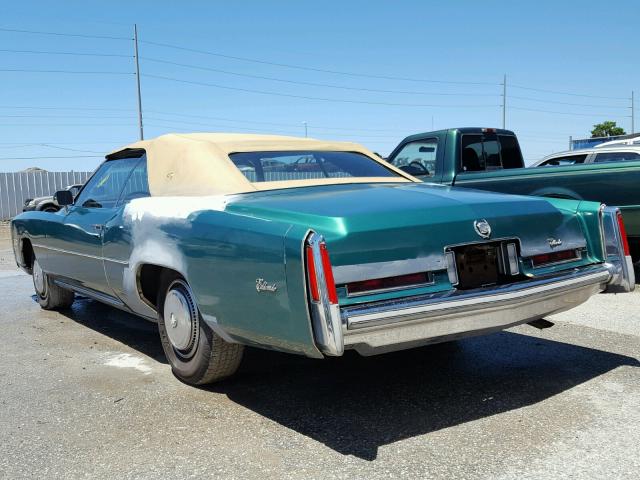 6L67S6Q158311 - 1976 CADILLAC EL DORADO GREEN photo 3