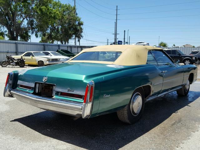 6L67S6Q158311 - 1976 CADILLAC EL DORADO GREEN photo 4