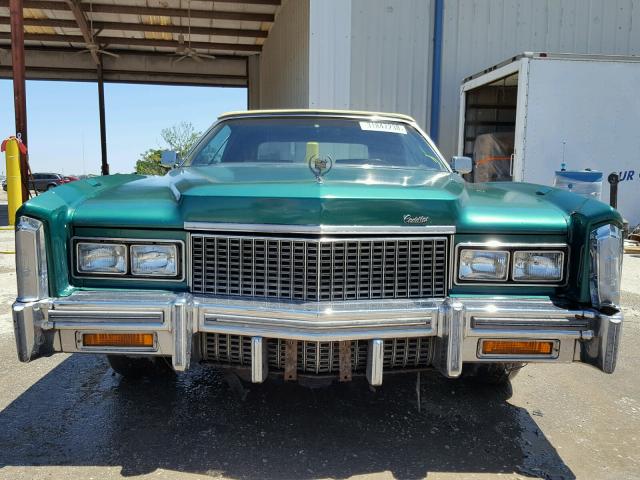 6L67S6Q158311 - 1976 CADILLAC EL DORADO GREEN photo 9