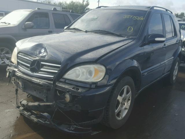 4JGAB75E22A313233 - 2002 MERCEDES-BENZ ML 500 BLUE photo 2