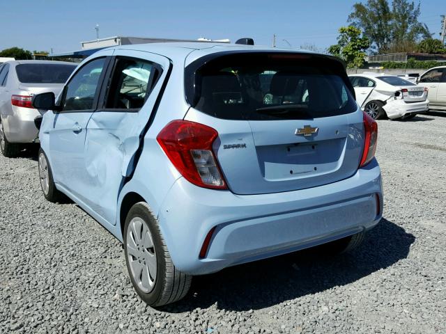 KL8CB6SA5GC610607 - 2016 CHEVROLET SPARK LS BLUE photo 3