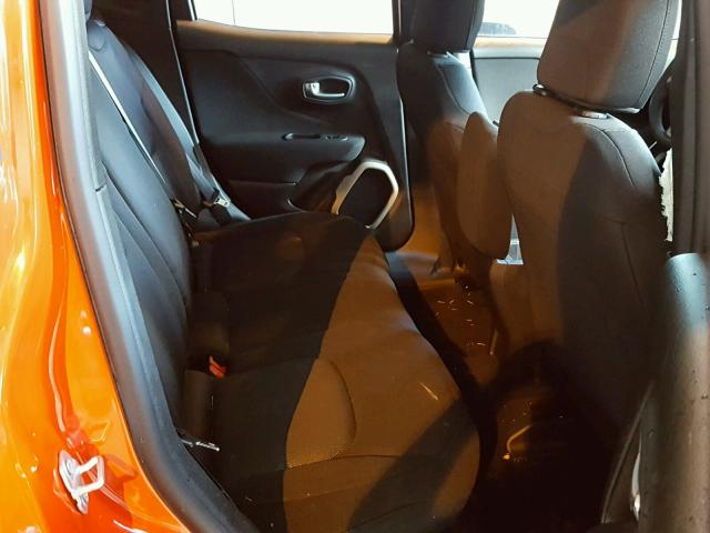 ZACCJAAT1GPD62366 - 2016 JEEP RENEGADE S წითელი ფოტო 6