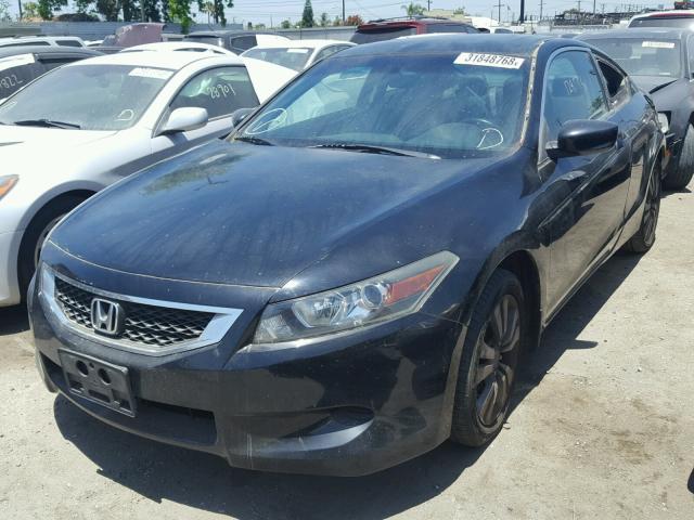 1HGCS12848A011073 - 2008 HONDA ACCORD EXL BLACK photo 2