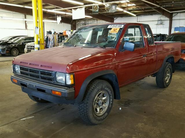 1N6SD16Y6MC302071 - 1991 NISSAN TRUCK KING RED photo 2