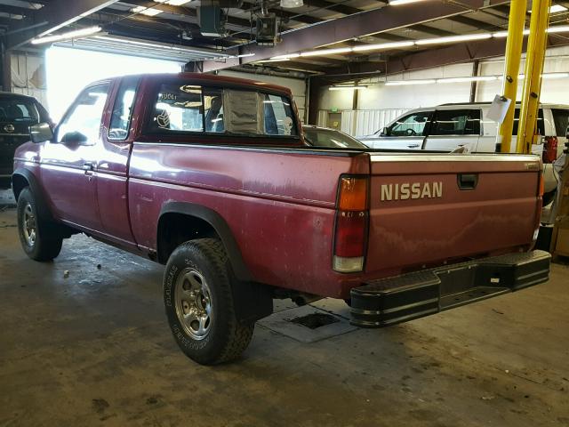 1N6SD16Y6MC302071 - 1991 NISSAN TRUCK KING RED photo 3