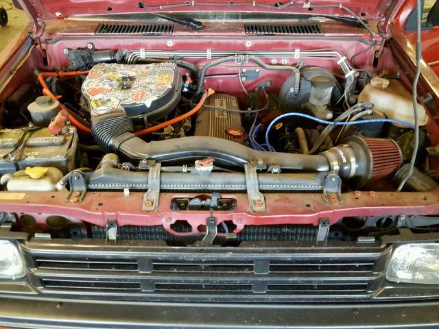 1N6SD16Y6MC302071 - 1991 NISSAN TRUCK KING RED photo 7