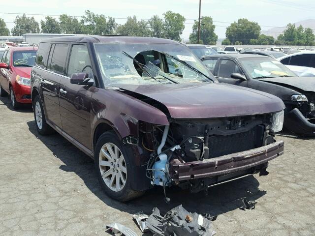 2FMGK5CC5BBD30208 - 2011 FORD FLEX SEL BURGUNDY photo 1