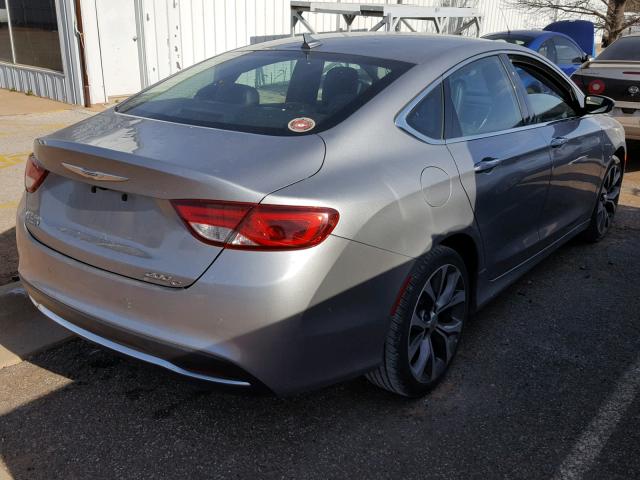 1C3CCCCB5GN111891 - 2016 CHRYSLER 200 C GRAY photo 4