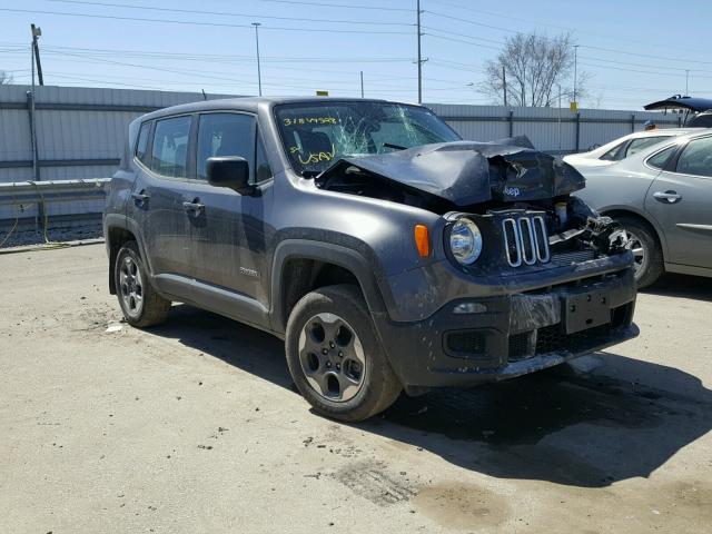 ZACCJBAT5GPD05934 - 2016 JEEP RENEGADE S 灰色 照片 1