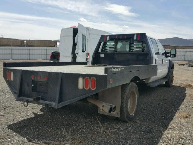 1FDXW47R28ED43900 - 2008 FORD F450 SUPER WHITE photo 4