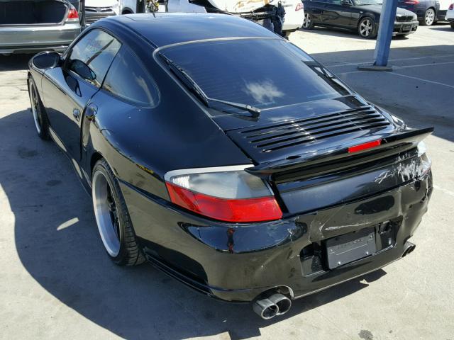 WP0AB29921S685765 - 2001 PORSCHE 911 TURBO BLACK photo 3