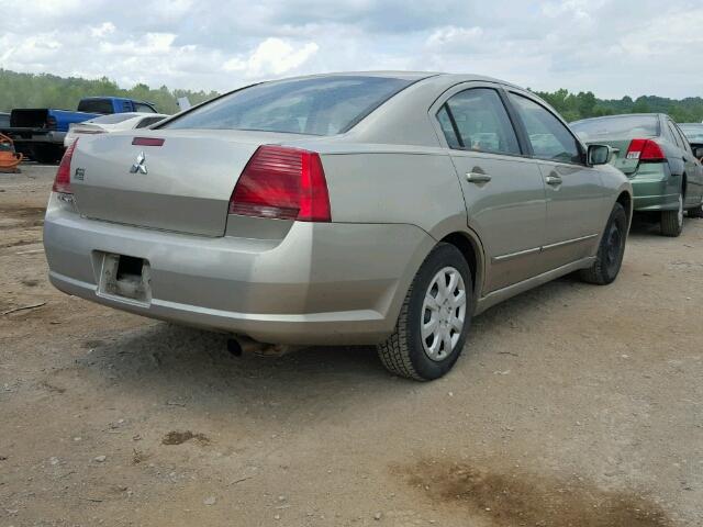 4A3AB36F86E046048 - 2006 MITSUBISHI GALANT ES BEIGE photo 4