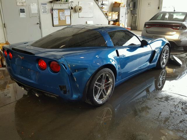 1G1YY26E385133935 - 2008 CHEVROLET CORVETTE Z BLUE photo 4