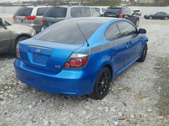 JTKDE3B71A0315799 - 2010 SCION TC BLUE photo 4