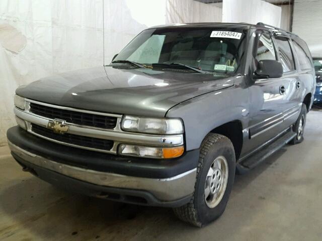 3GNFK16T81G208885 - 2001 CHEVROLET SUBURBAN K BLUE photo 2