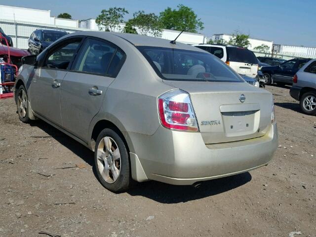 3N1AB61EX8L699330 - 2008 NISSAN SENTRA 2.0 TAN photo 3