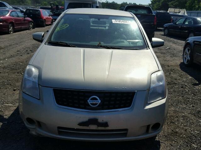 3N1AB61EX8L699330 - 2008 NISSAN SENTRA 2.0 TAN photo 9