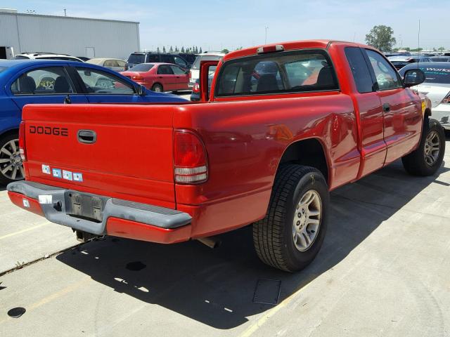 1B7GL22X01S168206 - 2001 DODGE DAKOTA RED photo 1