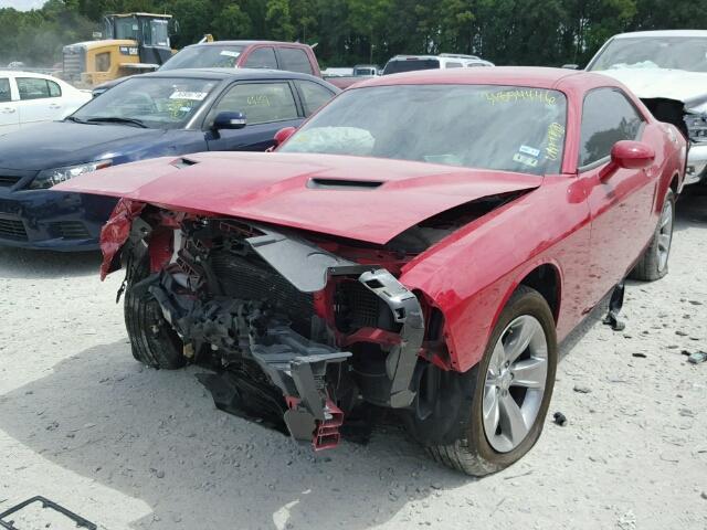 2C3CDZAG7FH757729 - 2015 DODGE CHALLENGER RED photo 2