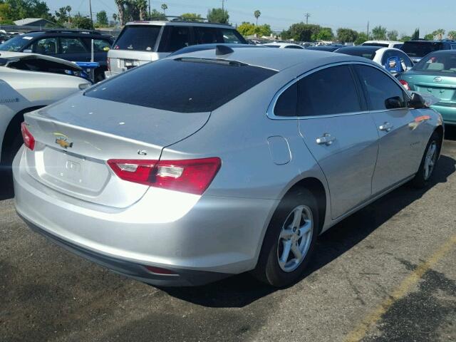 1G1ZB5ST4GF268216 - 2016 CHEVROLET MALIBU LS ვერცხლისფერი ფოტო 4