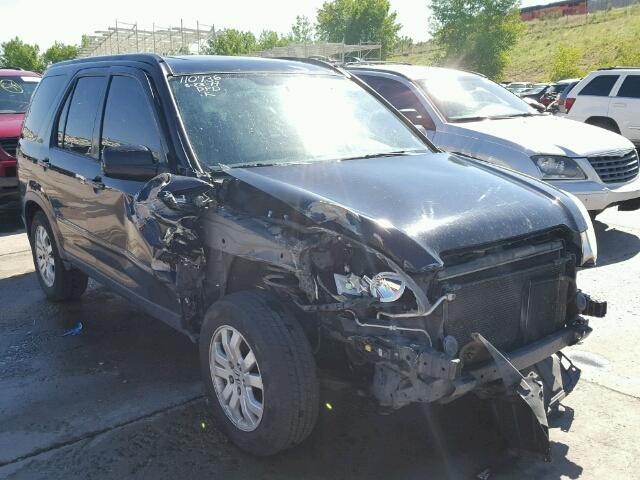 JHLRD78935C061505 - 2005 HONDA CR-V SE BLACK photo 1