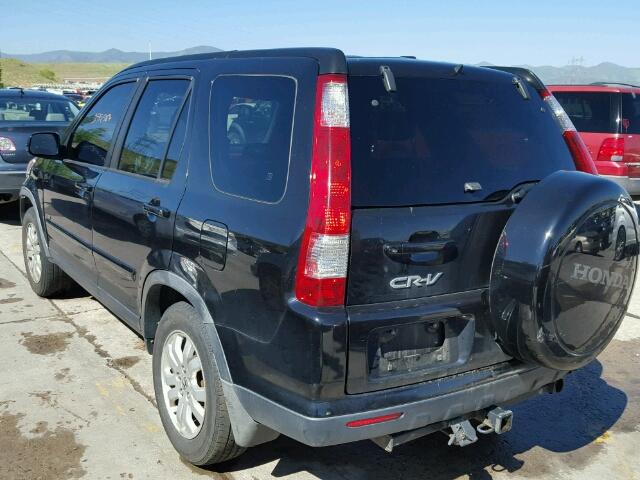 JHLRD78935C061505 - 2005 HONDA CR-V SE BLACK photo 3