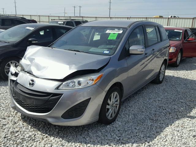 JM1CW2BL9F0186113 - 2015 MAZDA 5 SPORT SILVER photo 2