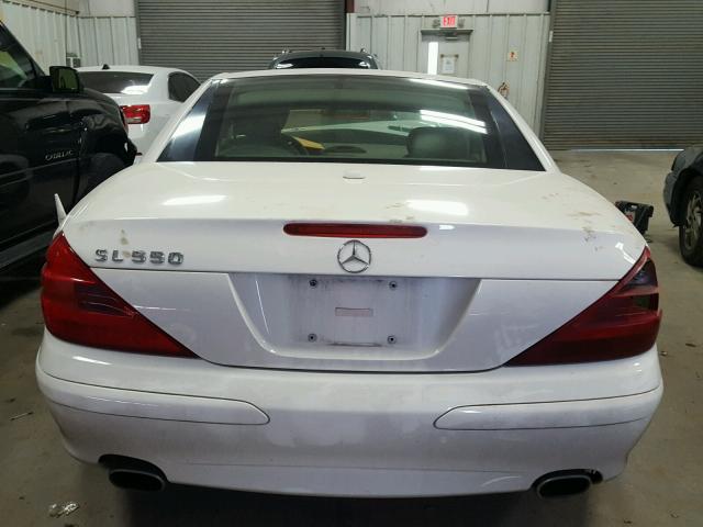 WDBSK75F36F111137 - 2006 MERCEDES-BENZ SL 500 WHITE photo 6