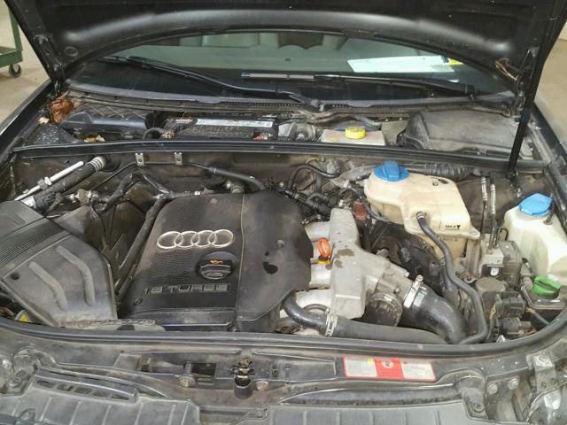 WAUAC48H54K016067 - 2004 AUDI A4 1.8 CAB GRAY photo 7