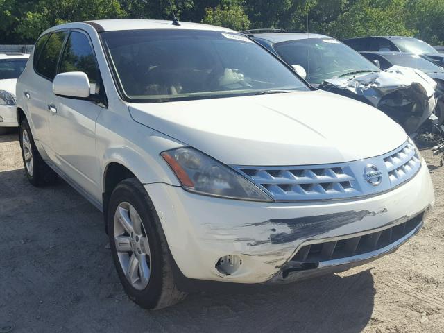 JN8AZ08T76W413472 - 2006 NISSAN MURANO SL WHITE photo 1