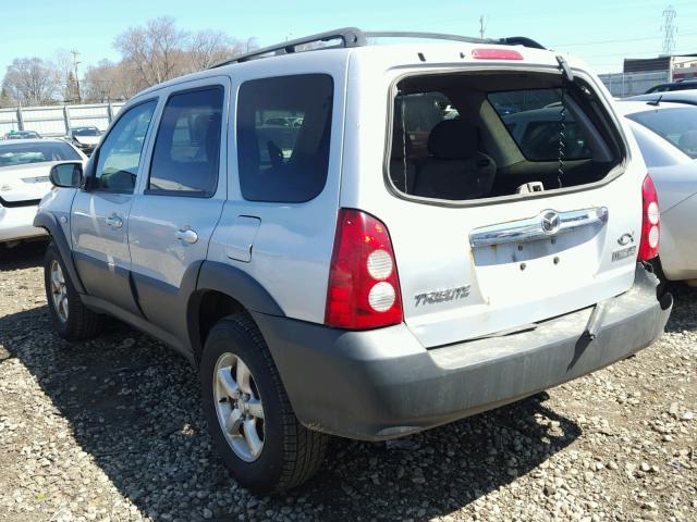 4F2YZ02Z35KM54016 - 2005 MAZDA TRIBUTE I SILVER photo 3