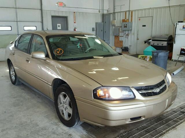 2G1WF52E059387167 - 2005 CHEVROLET IMPALA GOLD photo 1