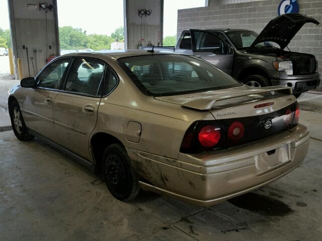 2G1WF52E059387167 - 2005 CHEVROLET IMPALA GOLD photo 3