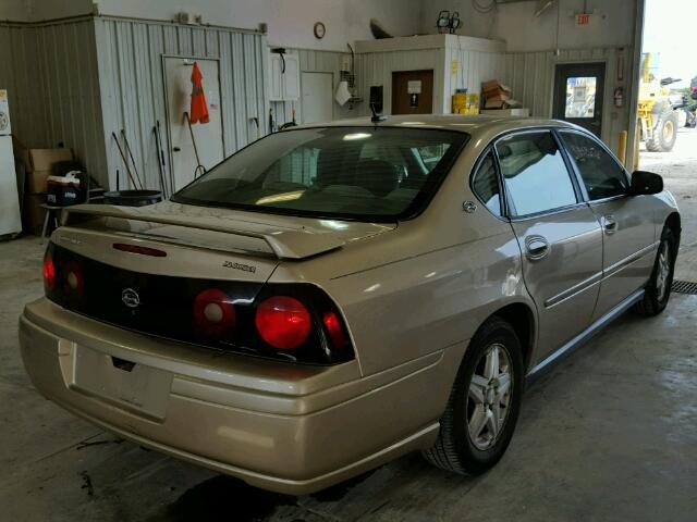 2G1WF52E059387167 - 2005 CHEVROLET IMPALA GOLD photo 4